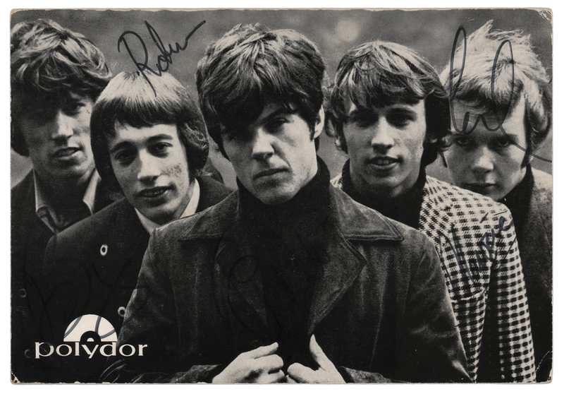 Lot 508 Bee Gees Signed Promo Card