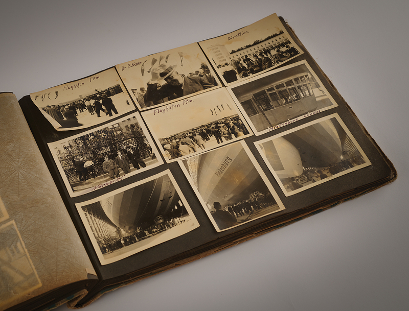 Lot 191 Hindenburg Photograph Album (1933-1936) with Original Pictures of Hugo Eckener<br/> and the LZ 129 Hindenburg
