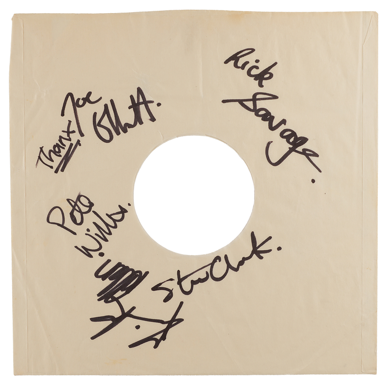 Lot 467 Def Leppard Signed Record Sleeve