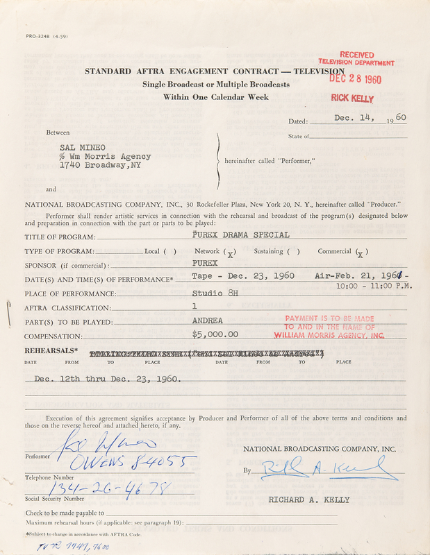 Lot 610 Sal Mineo Document Signed