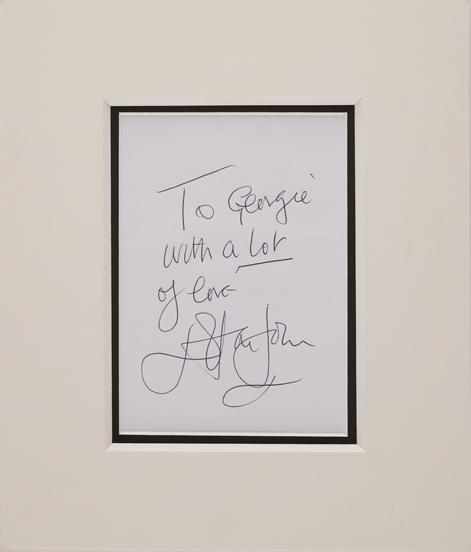 Lot 474 Elton John Signature