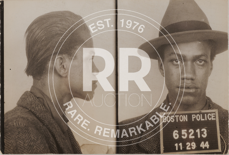 Lot 98 Malcolm X Original 1944 Mug Shot - From His First Arrest in Boston