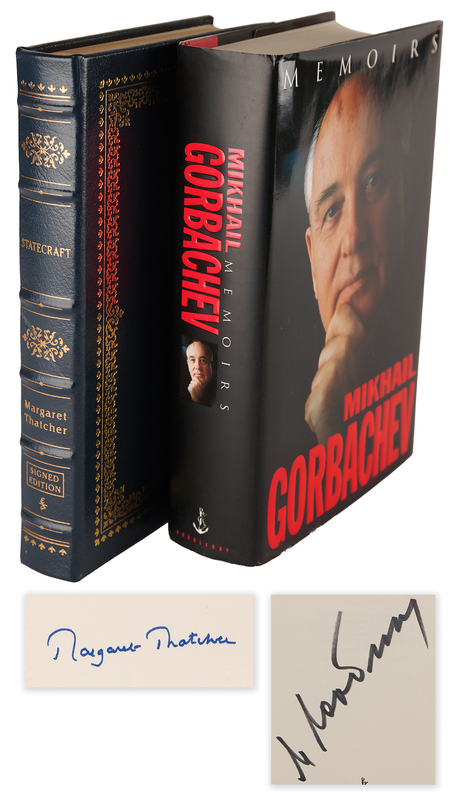 Lot 142 Mikhail Gorbachev and Margaret Thatcher (2) Signed Books - Memoirs and Statecraft