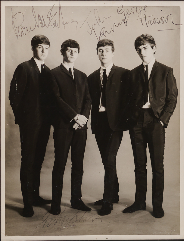 Lot 414 Beatles Signed Photograph - Taken by Astrid Kirchherr in 1962