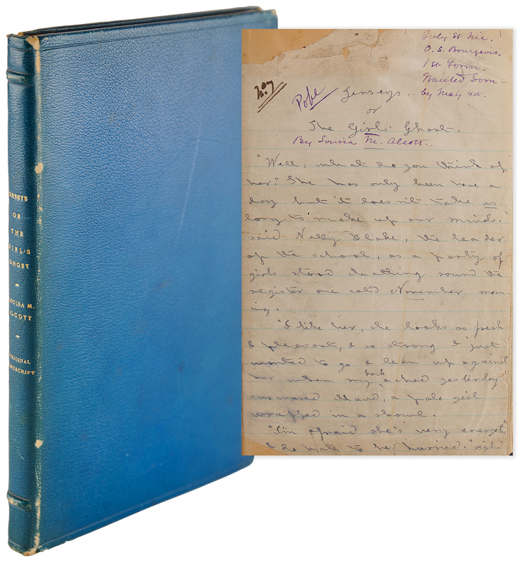 Lot 324 Louisa May Alcott Handwritten Manuscript for 