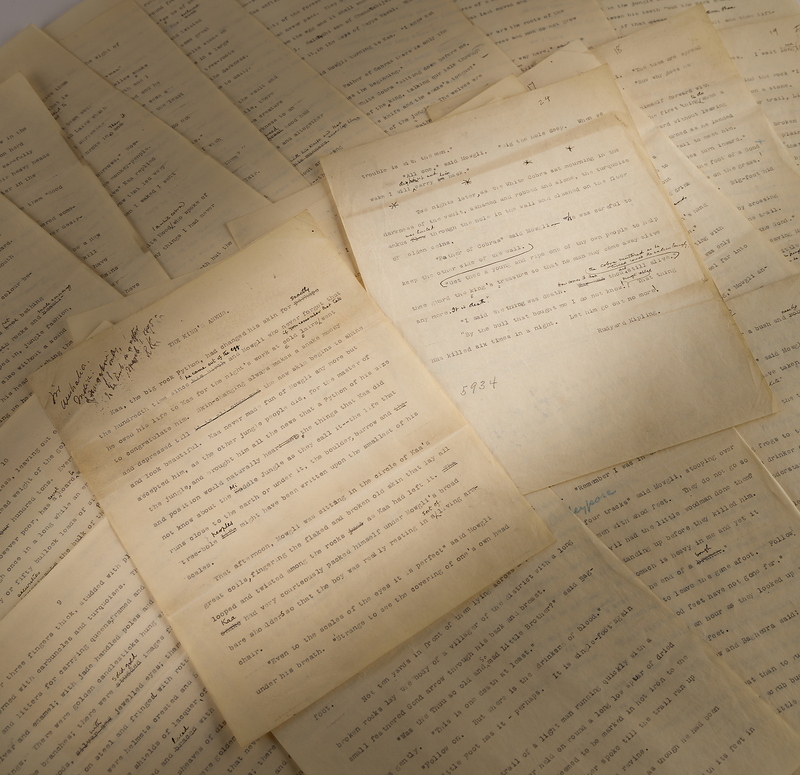 Lot 345 Rudyard Kipling Hand-Corrected Typed Manuscript for 