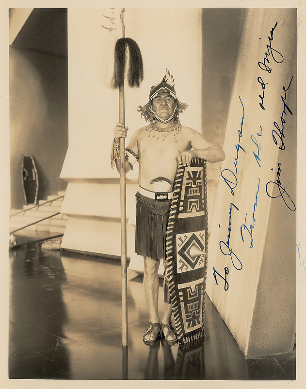Lot 656 Jim Thorpe Signed Photograph: 