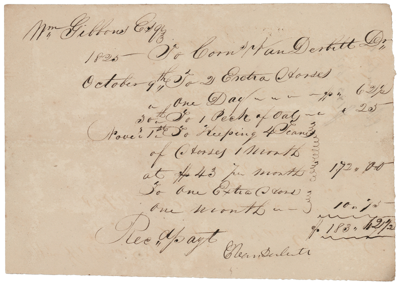 Lot 166 Cornelius Vanderbilt Document Signed