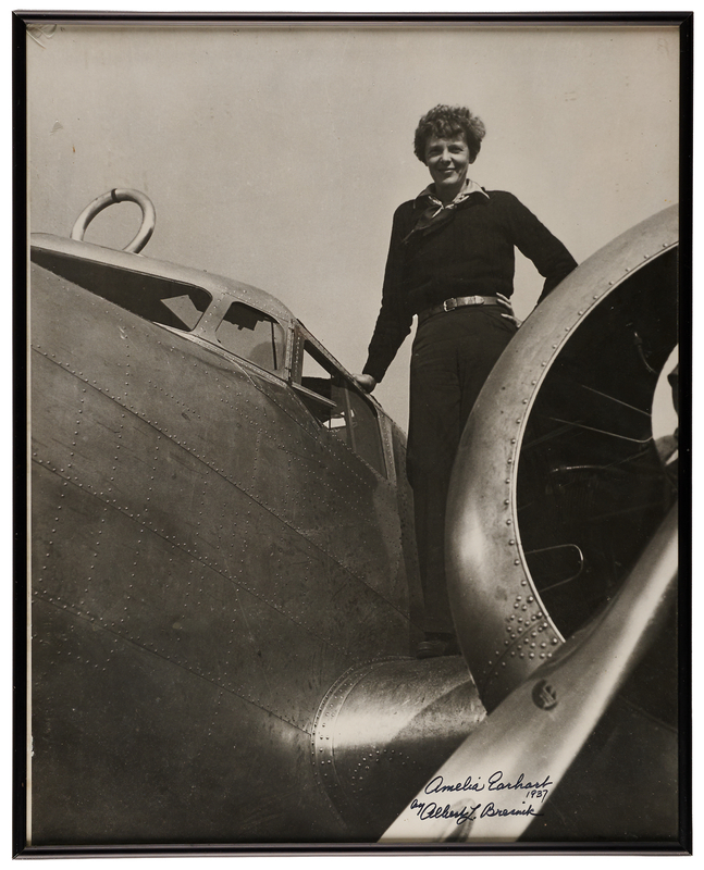 Lot 190 Amelia Earhart Oversized Photograph by Albert L. Bresnik