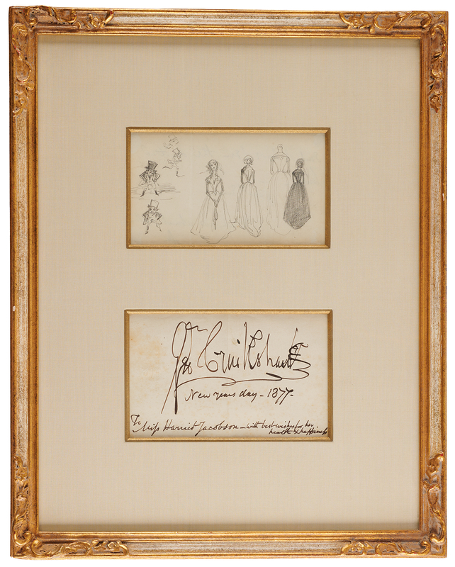 Lot 266 George Cruikshank Signature and Sketches