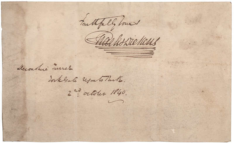 Lot 366 Charles Dickens Signature