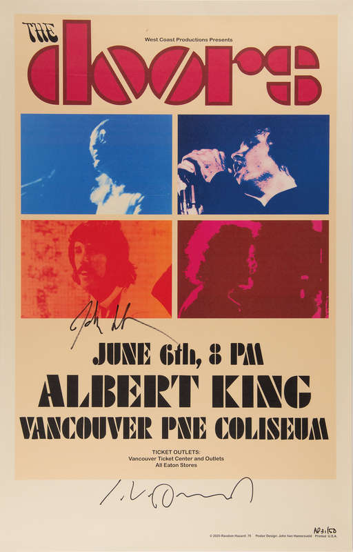 Lot 469 The Doors: John Densmore Signed Poster (Ltd. Ed. AP 31/50) - 16˝ x 24˝