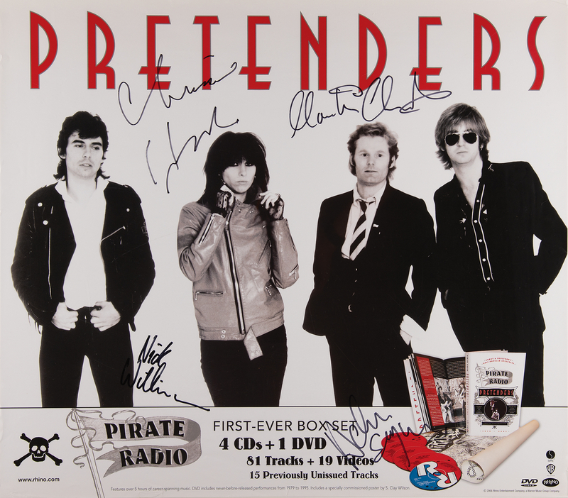 Lot 491 The Pretenders Signed 'Pirate Radio' Poster (24? x 21.25?)