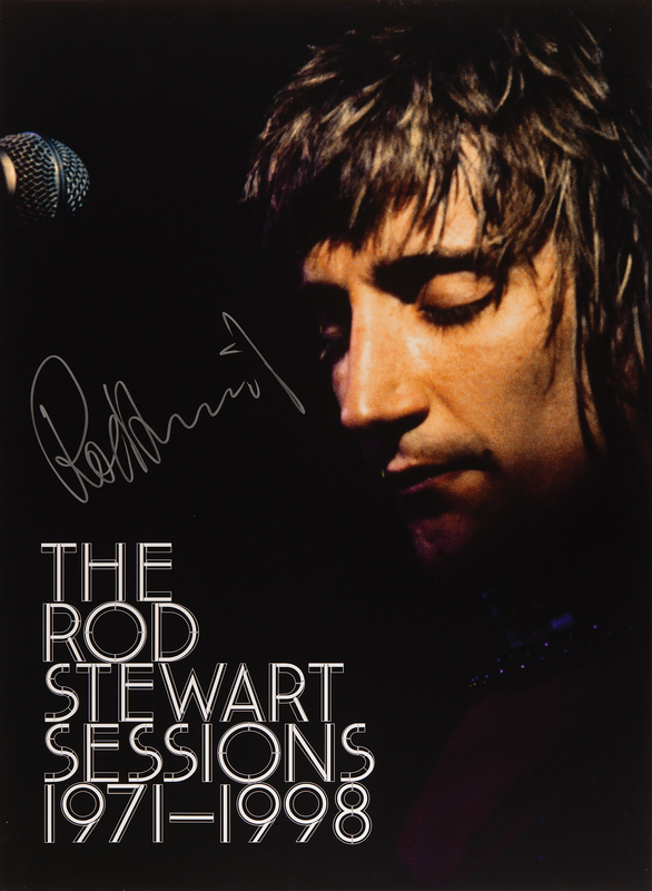 Lot 501 Rod Stewart Signed 'Rod Stewart Sessions 1971?1998' Poster (21.25? x 29.5?)