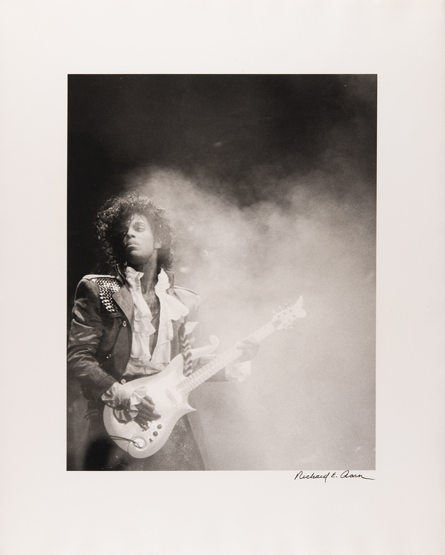 Lot 492 Prince Original 'Purple Rain Tour' Photograph by Richard E. Aaron