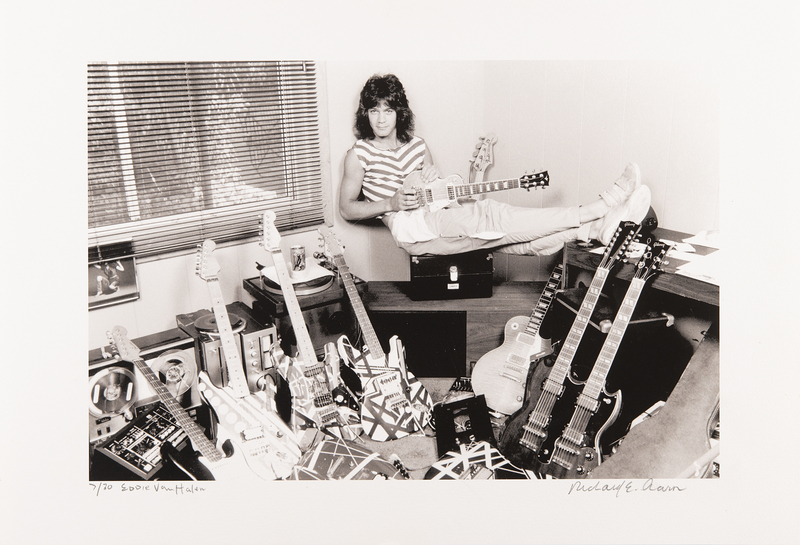 Lot 502 Eddie Van Halen Signed Photographic Print by Richard E. Aaron (Ltd. Ed. #7/30) - 19? x 13?