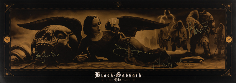 Lot 458 Black Sabbath Signed 'The Dio Years' Poster ( 32? x 11.25?)