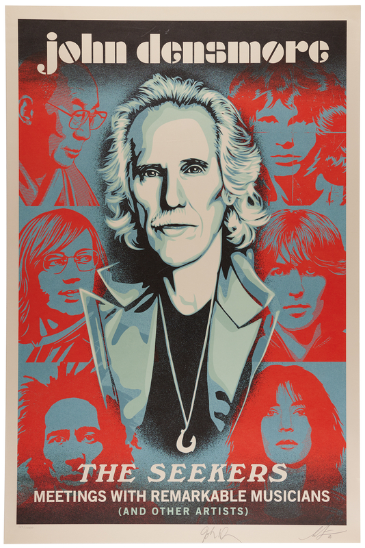 Lot 470 The Doors: John Densmore Signed Print by Shepard Fairey (Ltd. Ed. #107/1000) - 24˝ x 36˝