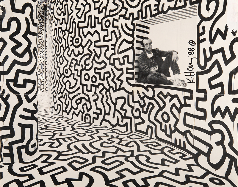 Lot 274 Keith Haring Signed 'Pop Shop' Poster (20.25˝ x 15.75˝)