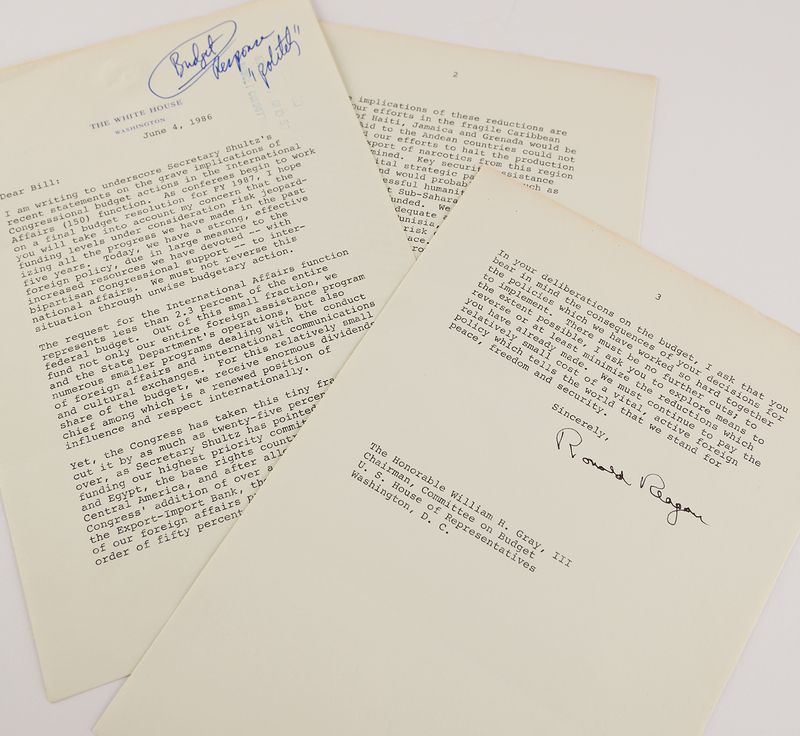 Lot 64 Ronald Reagan Typed Letter Signed as President - 