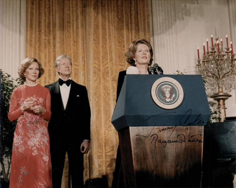 Lot 33 Jimmy Carter and Margaret Thatcher Signed Photograph