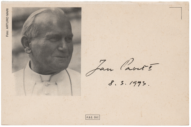 Lot 153 Pope John Paul II Signed Photograph