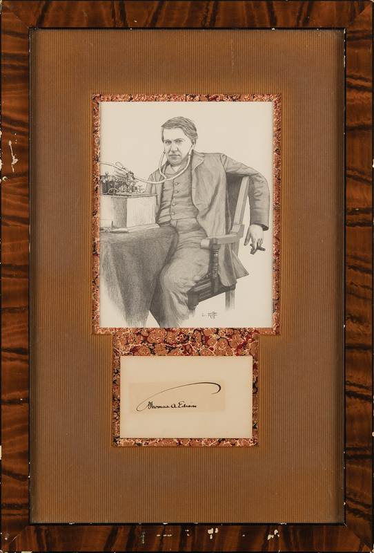 Lot 135 Thomas Edison Signature