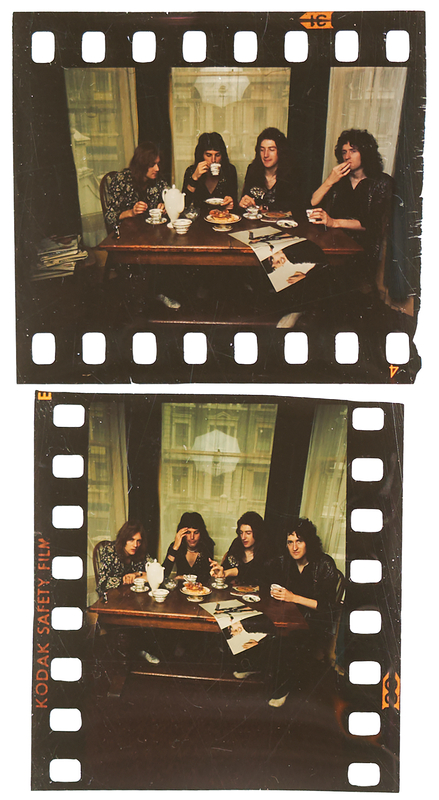 Lot 493 Queen (11) Original Color Positive Transparencies from Early 1974
