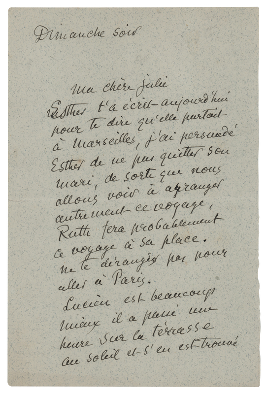 Lot 249 Camille Pissarro Autograph Letter Signed