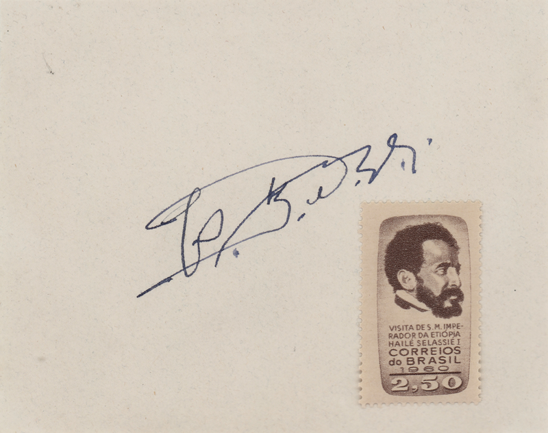 Lot 161 Haile Selassie Signature