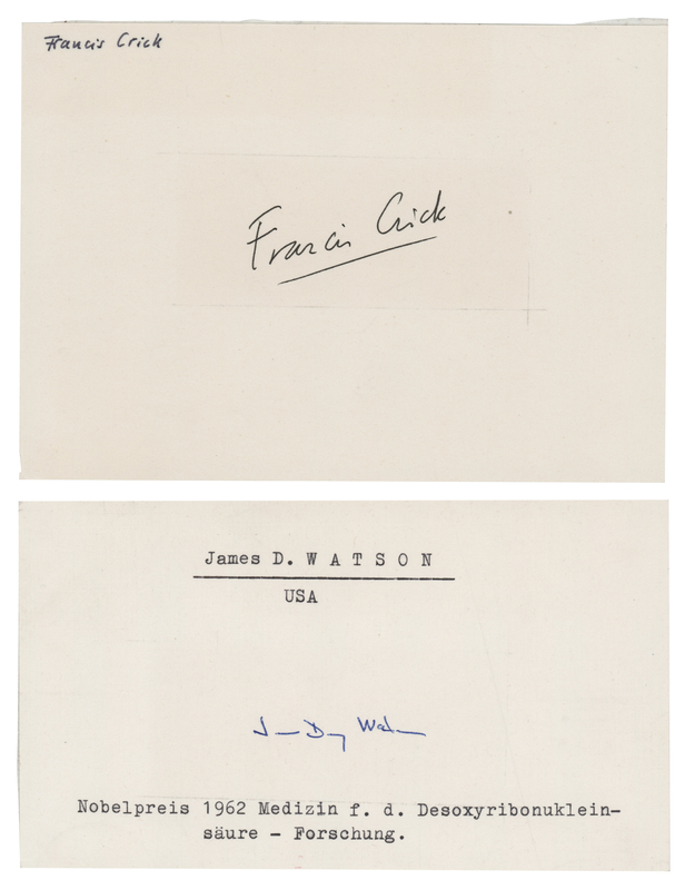 Lot 133 DNA: Watson and Crick (2) Signatures
