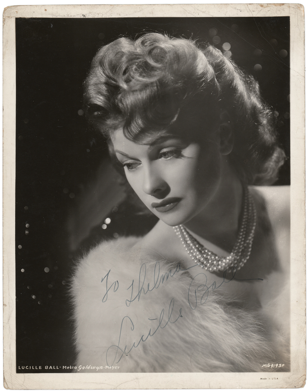 Lot 538 Lucille Ball Signed Photograph