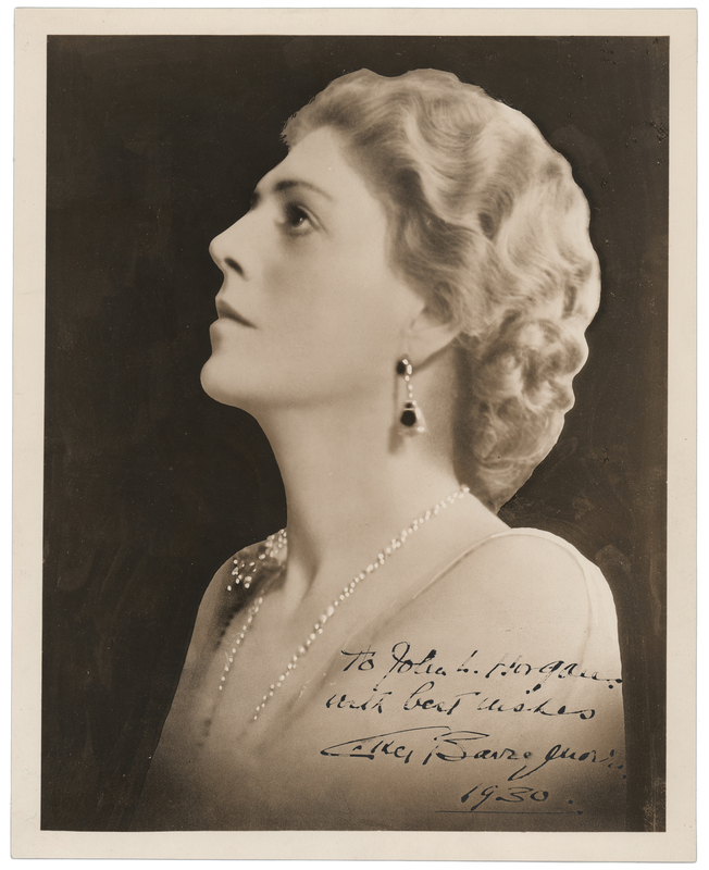 Lot 542 Ethel Barrymore Signed Photograph