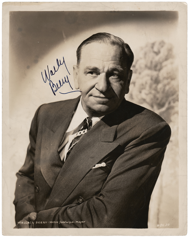 Lot 544 Wallace Beery Signed Photograph