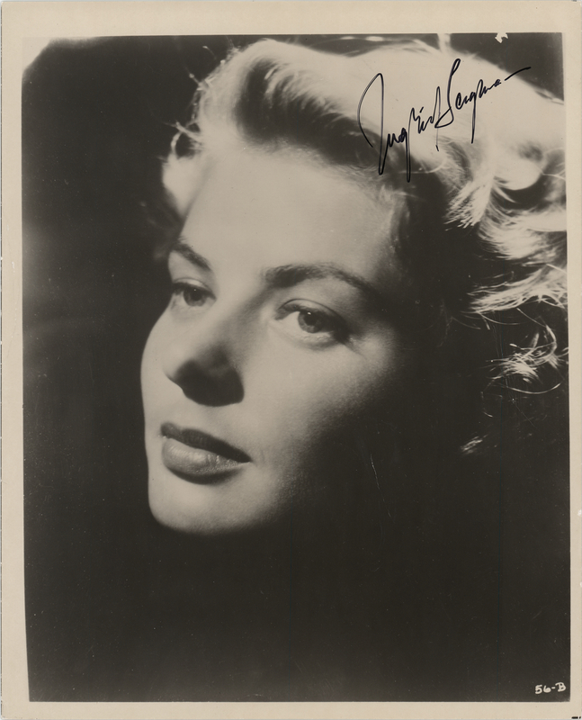 Lot 545 Ingrid Bergman Signed Photograph