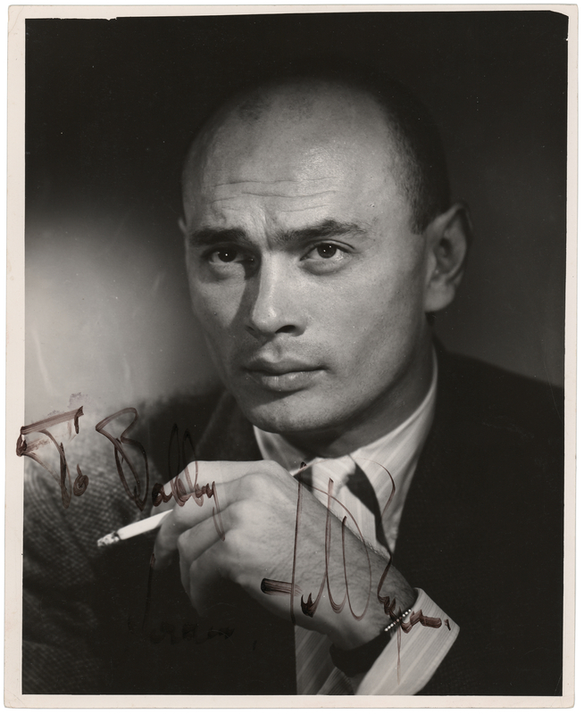Lot 548 Yul Brynner Signed Photograph