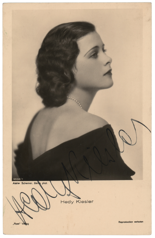 Lot 593 Hedy Lamarr Signed Photograph