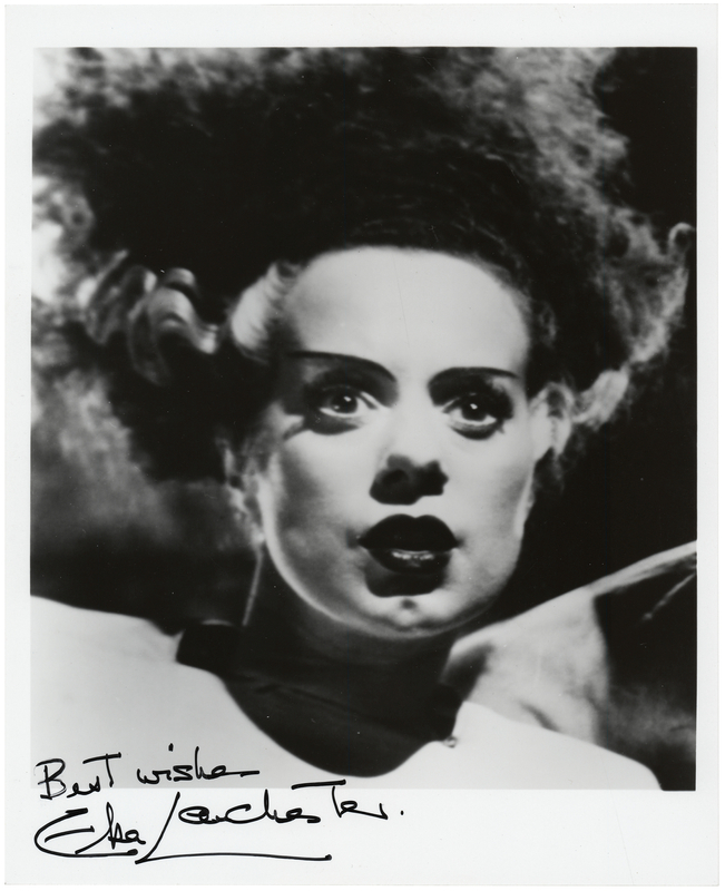 Lot 594 Elsa Lanchester Signed Photograph