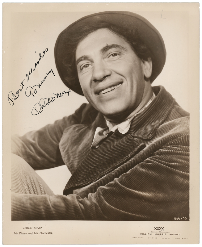 Lot 605 Chico Marx Signed Photograph