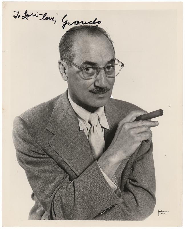 Lot 606 Groucho Marx Signed Photograph