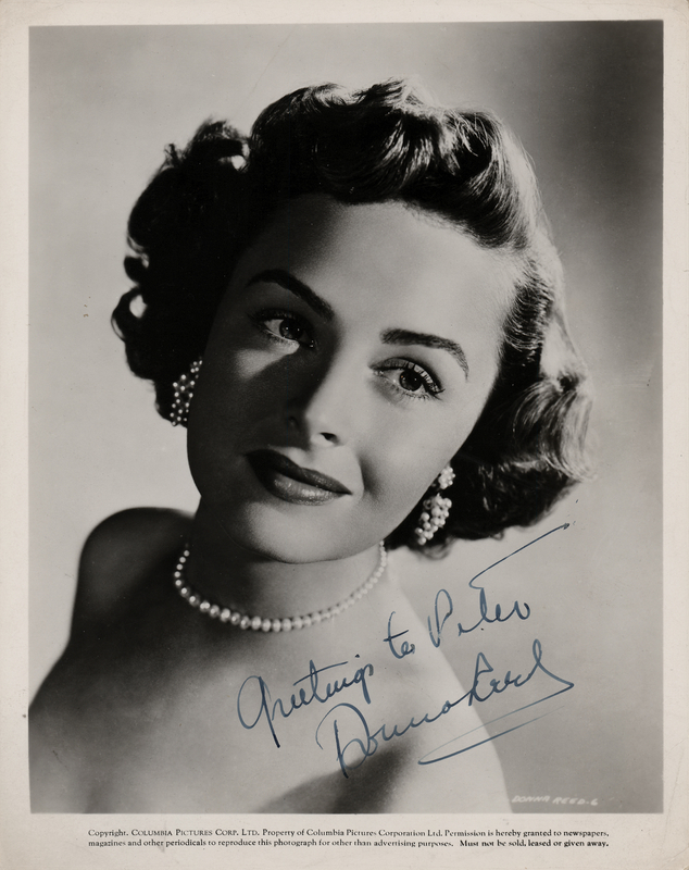 Lot 623 Donna Reed Signed Photograph