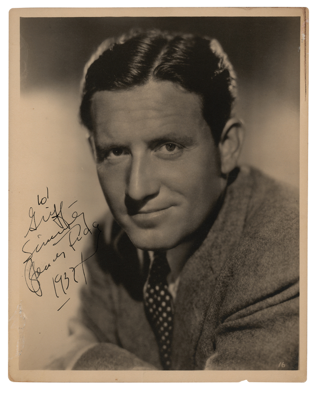 Lot 642 Spencer Tracy Signed Photograph