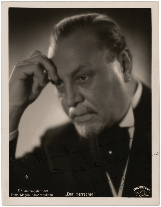 Lot 590 Emil Jannings Signed Photograph
