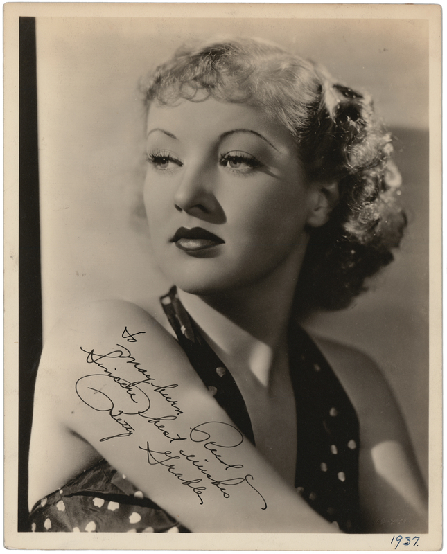 Lot 577 Betty Grable Signed Photograph