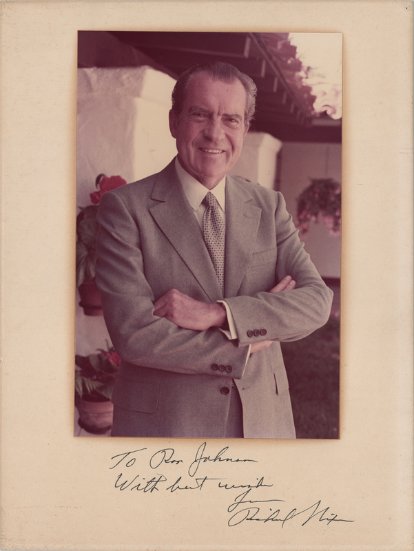 Lot 55 Richard Nixon Signed Photograph