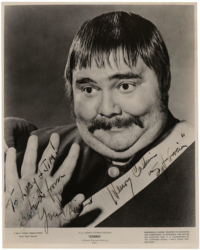 Lot 551 Henry Calvin Signed Photograph