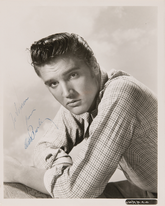 Lot 432 Elvis Presley Signed Photograph