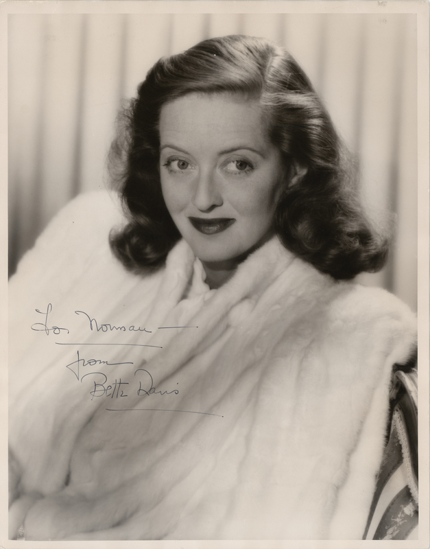 Lot 563 Bette Davis Oversized Signed Photograph