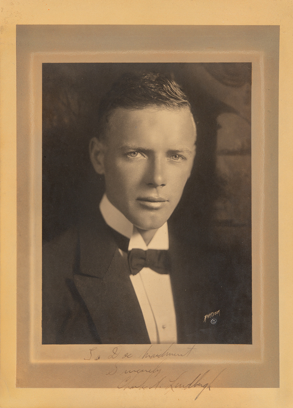 Lot 187 Charles Lindbergh Signed Photograph