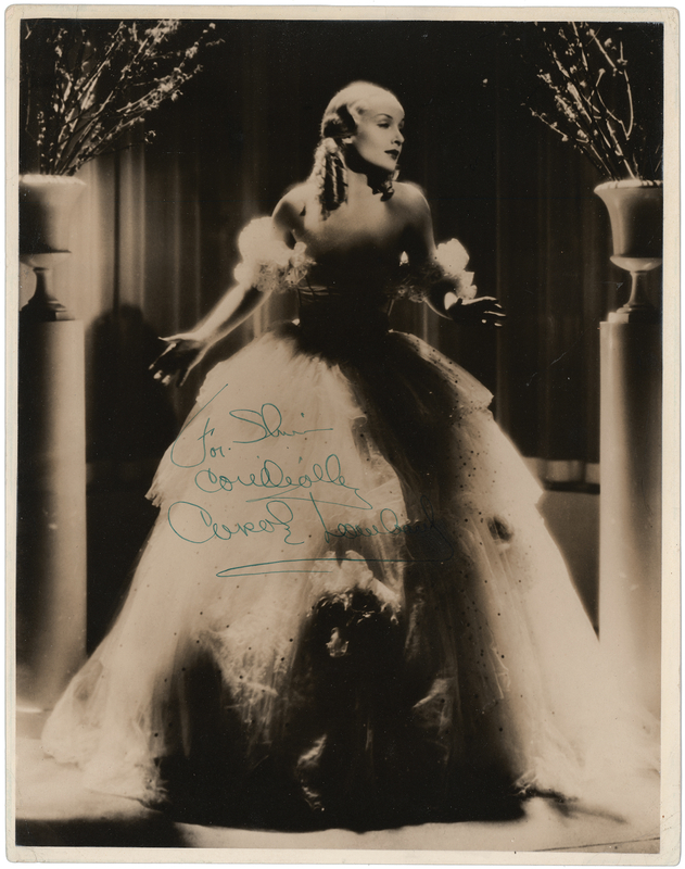 Lot 603 Carole Lombard Oversized Signed Photograph